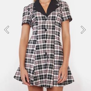 DOLLSKILL Current Mood
Wine You Don't Exist Plaid Dress XS